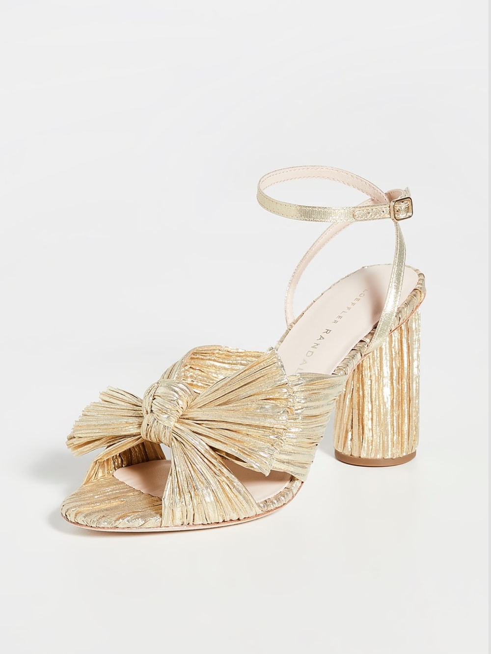 Loeffler Randall Camelia Knot Mule w ankle strap.  Size 11, fits like a size 10!